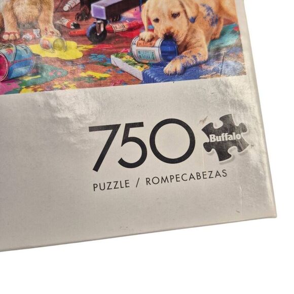 Buffalo Games Dog Days Steve Read Painting Puppies 750 pc Jigsaw Puzzle - Picture 3 of 11